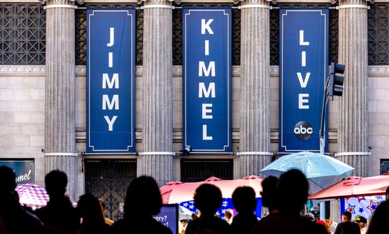 Jimmy Kimmel suspension timing eyed in California ABC affiliate shooting
