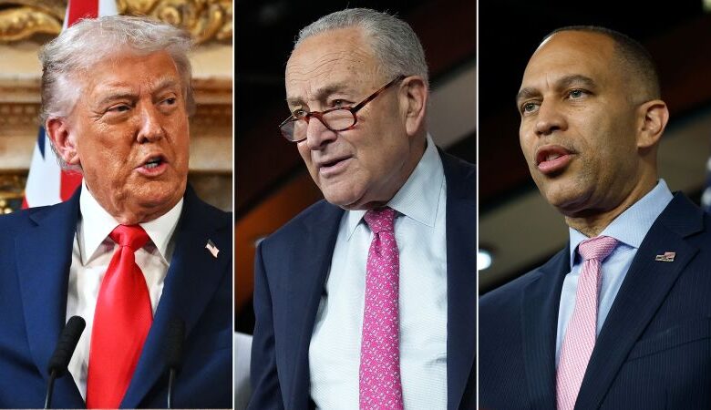 Trump to meet with Schumer and Jeffries as government shutdown looms