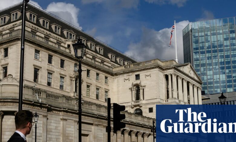 Bank of England holds interest rates at 4% and slows scheme to sell stock of UK bonds | Interest rates