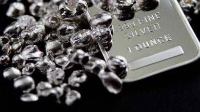 Silver futures surpass  for first time since 2011