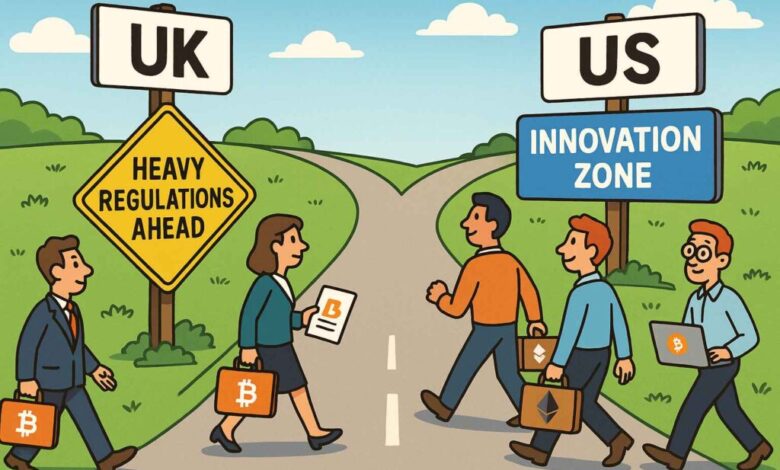 UK Loses Crypto Hub Status as Builders Look to the US