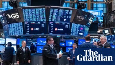 Global markets fall and gold hits record high amid jitters over US banks | Stock markets