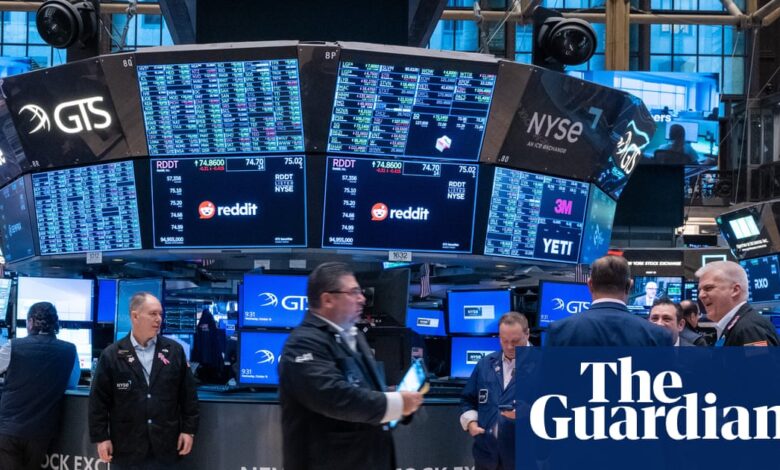 Global markets fall and gold hits record high amid jitters over US banks | Stock markets