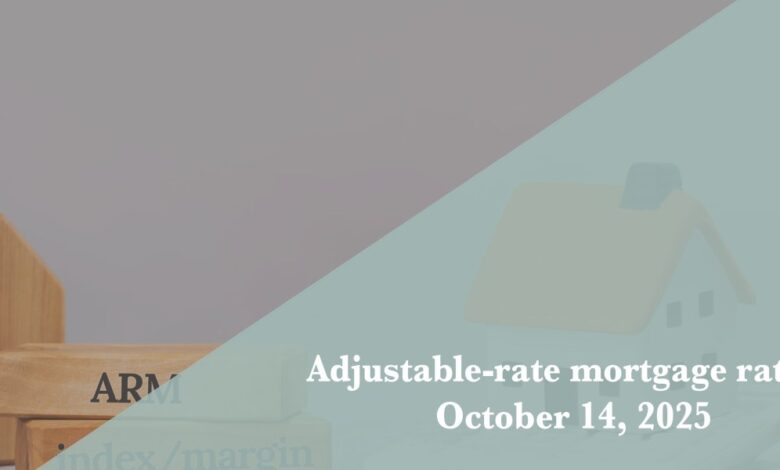 Current ARM mortgage rates report for Oct. 14, 2025