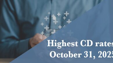 CD rates October 31, 2025