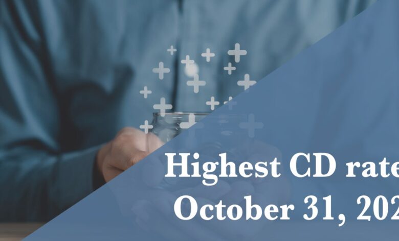CD rates October 31, 2025