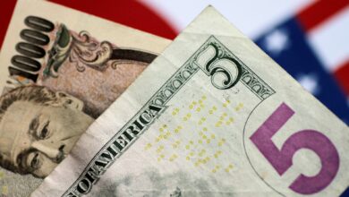 Stocks falls on megacap drag, yen stumbles after BOJ announcement