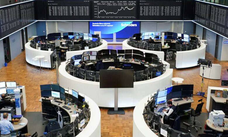 US, European stocks hit record highs as investors shrug off US shutdown impact