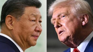 Global stocks slide as Trump threatens new tariffs on China up to 100%