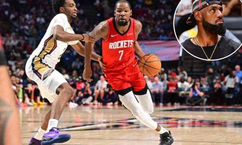 Kevin Durant’s M Rockets contract gives him most career earnings in NBA history