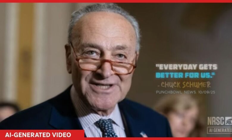 A GOP attack ad deepfakes Chuck Schumer with AI : NPR