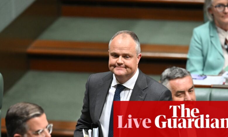 Australia politics live: Ted O’Brien ejected from question time after shouting at PM during cost-of-living clash | Australian politics