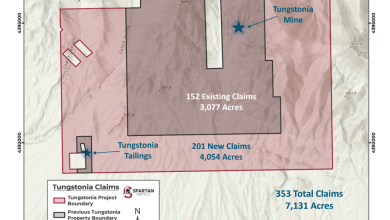 Spartan Metals Doubles Tungstonia Exploration and Mining Claims