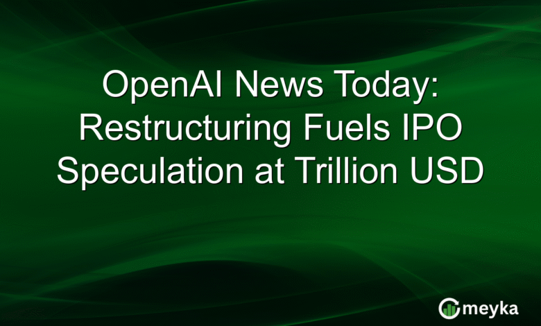 OpenAI News Today: Restructuring Fuels IPO Speculation at Trillion USD
