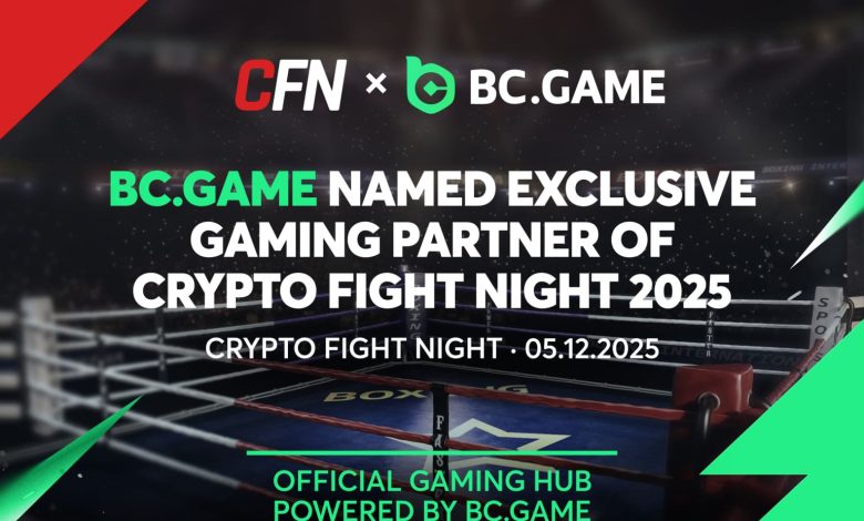 BC.GAME named Exclusive Gaming Partner of Crypto Fight Night 2025