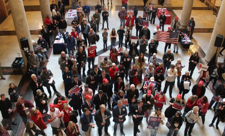 Turning Point USA rally draws supporters of redistricting to Indiana Statehouse | Politics Turning Point USA rally draws supporters of redistricting to Indiana Statehouse | Politics
