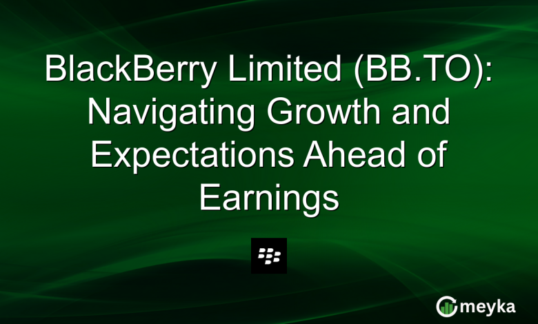 BlackBerry Limited (BB.TO): Navigating Growth and Expectations Ahead of Earnings
