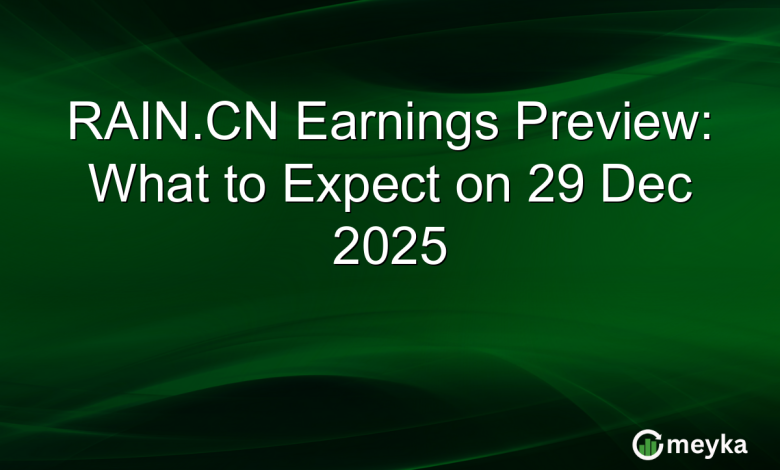 RAIN.CN Earnings Preview: What to Expect on 29 Dec 2025