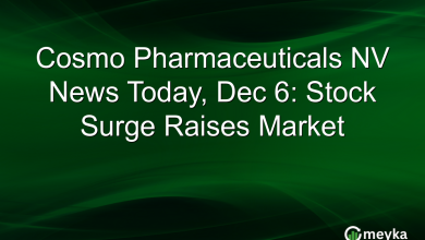 Cosmo Pharmaceuticals NV News Today, Dec 6: Stock Surge Raises Market