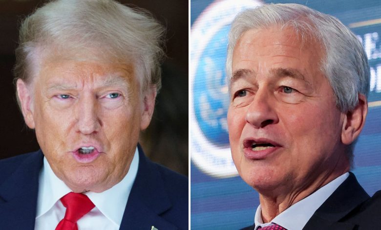 Trump sues Jamie Dimon, JPMorgan Chase over debanking