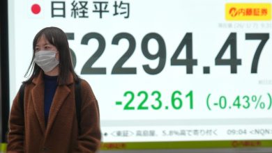 Asian shares trade mixed after Wall Street hits records on tech gains