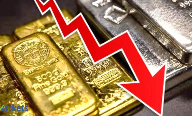 Gold prices fall, silver down Rs 950 on profit booking. What should investors do?