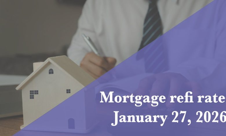 Current refi mortgage rates report for Jan. 27, 2026 Current refi mortgage rates report for Jan. 27, 2026