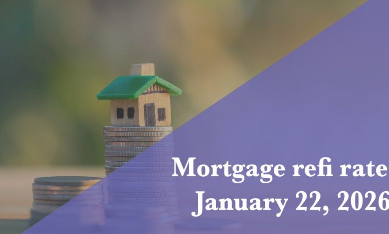 Current refi mortgage rates report for Jan. 22, 2026