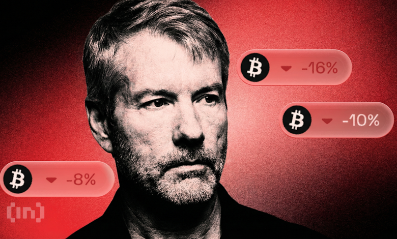 Crypto Sell-off Hits Corporate Treasuries as Strategy and BitMine Stocks Slide Nearly 10%