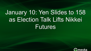 January 10: Yen Slides to 158 as Election Talk Lifts Nikkei Futures