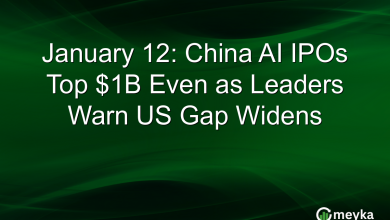 January 12: China AI IPOs Top B Even as Leaders Warn US Gap Widens