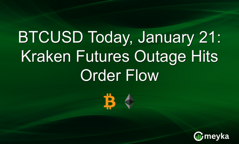 BTCUSD Today, January 21: Kraken Futures Outage Hits Order Flow BTCUSD Today, January 21: Kraken Futures Outage Hits Order Flow