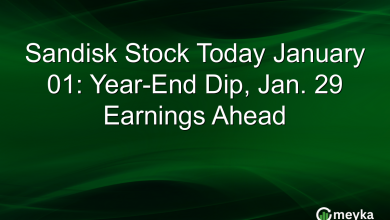 Sandisk Stock Today January 01: Year-End Dip, Jan. 29 Earnings Ahead