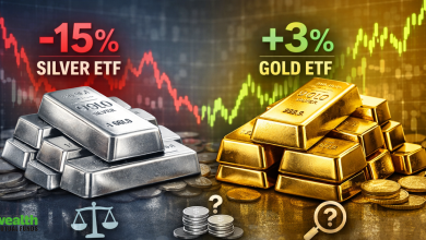 Silver ETFs tumble 15% in one month, gold ETFs gain 3%. What should investors do?