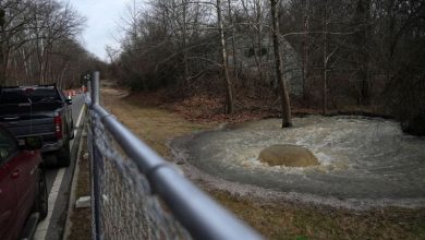 As the sewage spills, the politicians snipe