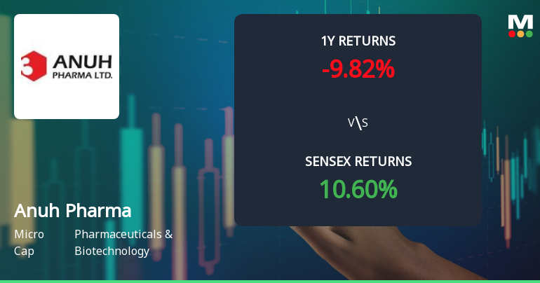 Anuh Pharma Ltd Technical Momentum Shifts Amid Bearish Si…