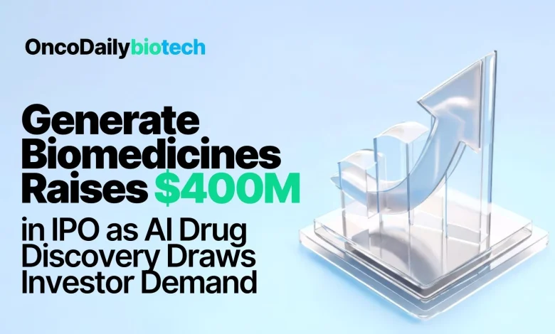 Generate Biomedicines’ 0M IPO Puts AI Drug Discovery Back in Focus