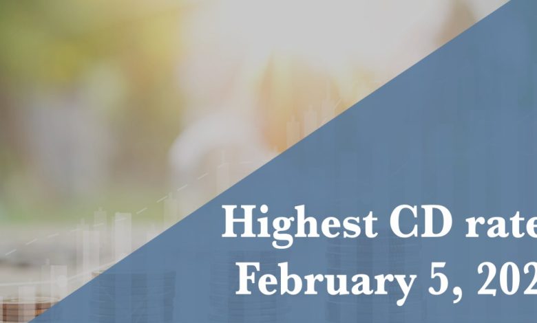Top CD rates Feb. 5, 2026: Lock in up to up to 4.18%