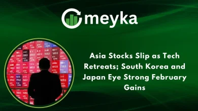 Asia Stocks Slip as Tech Retreats; South Korea and Japan Eye Strong February Gains