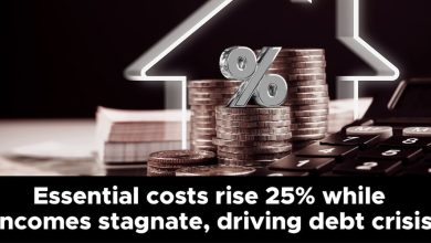 Essential costs rise 25% while incomes stagnate, driving debt crisis