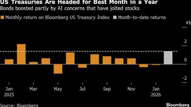 Treasuries Regain Edge as Safety Play With Best Month in Year