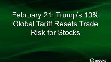 February 21: Trump’s 10% Global Tariff Resets Trade Risk for Stocks