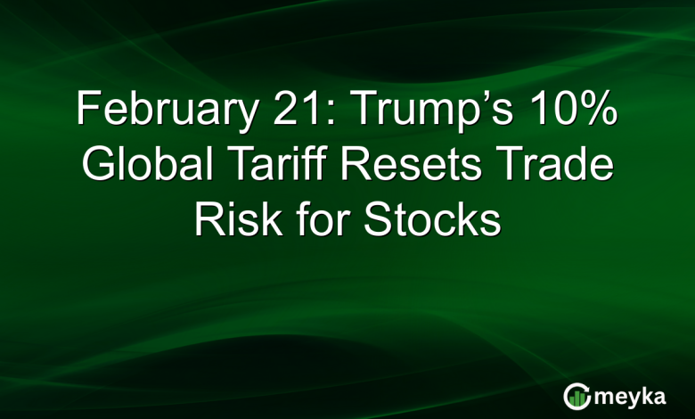 February 21: Trump’s 10% Global Tariff Resets Trade Risk for Stocks