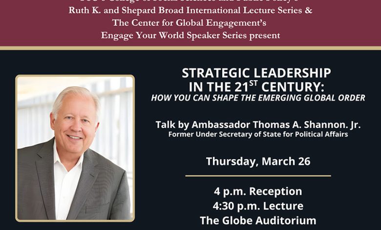 Former Under Secretary of State for Political Affairs to speak at FSU