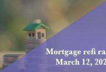 Current refi mortgage rates report for March 12, 2026