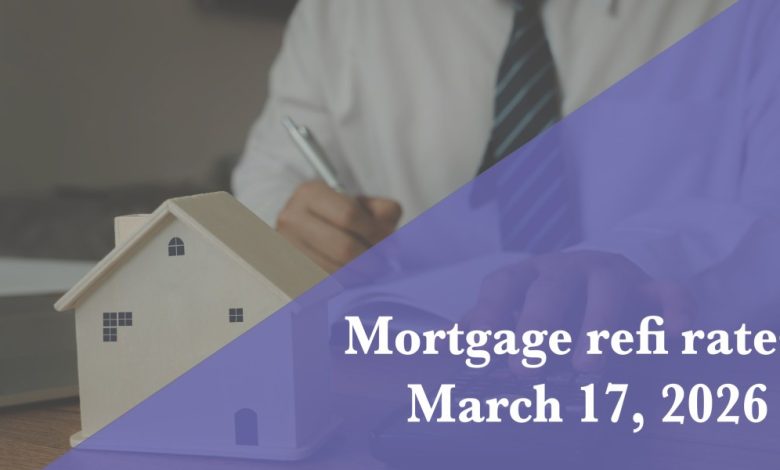 Current refi mortgage rates report for March 17, 2026