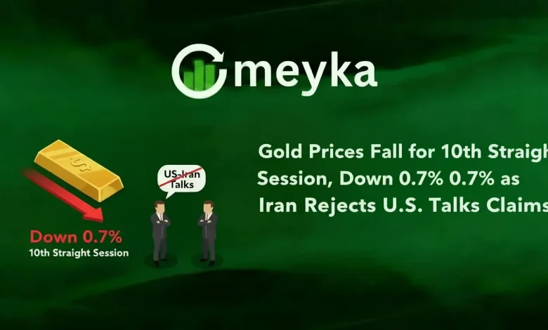 Gold Prices Fall for 10th Straight Session, Down 0.7% as Iran Rejects U.S. Talks Claims