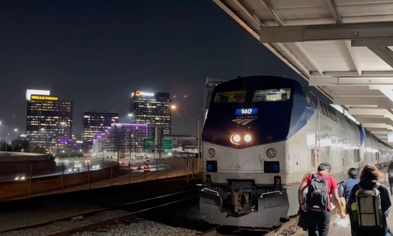 Midnight train from Georgia: A view of America from the tracks as airports struggle in the shutdown