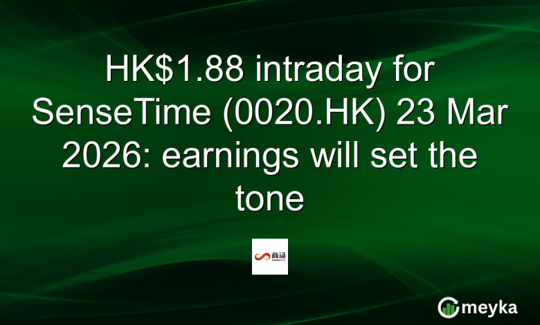 HK.88 intraday for SenseTime (0020.HK) 23 Mar 2026: earnings will set the tone HK.88 intraday for SenseTime (0020.HK) 23 Mar 2026: earnings will set the tone