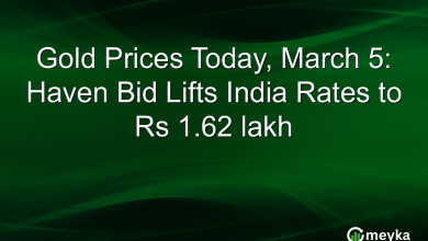 Gold Prices Today, March 5: Haven Bid Lifts India Rates to Rs 1.62 lakh